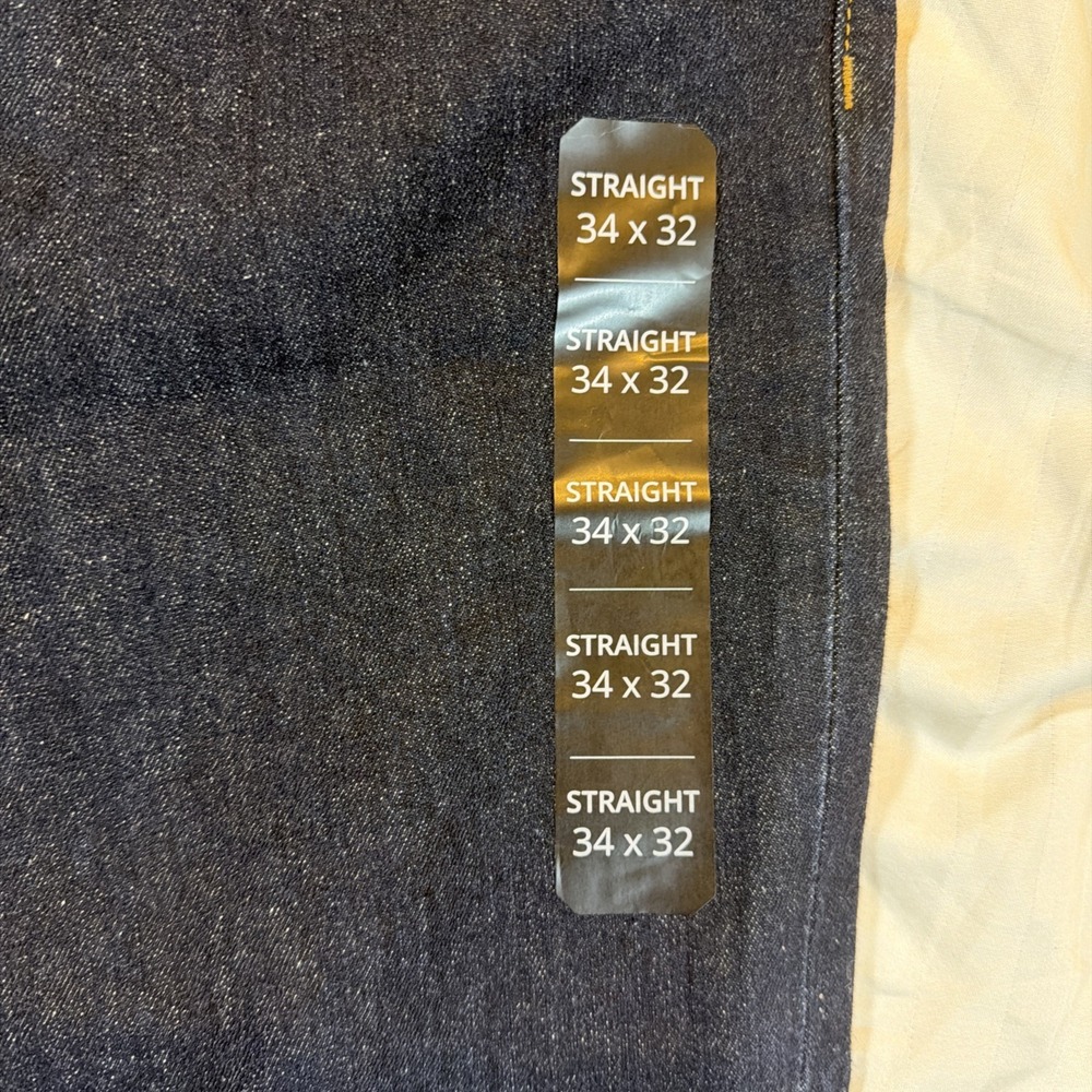 $128 J.Crew Factory Men's Straight-fit Signature Flex Denim Jean W 34 L 32 AY518 - Picture 3 of 16